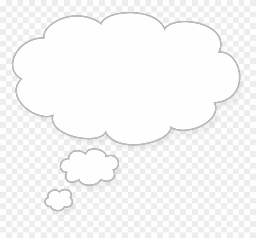 Dream Bubble Clipart - White Thought Bubble Png Transparent Png