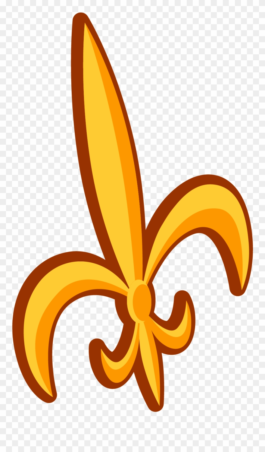 Angled Fleur De Lis Clip Art - New Orleans - Png Download