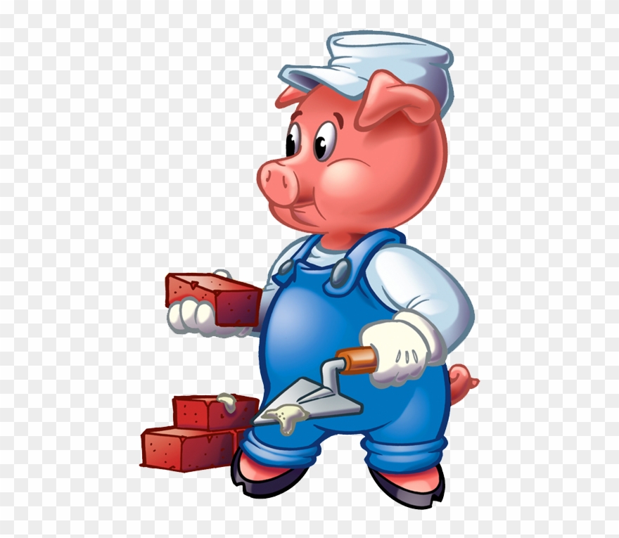 Os Três Porquinhos Disney Pig, Lobo Mau, This Little - Three Little Pigs Pig Clipart