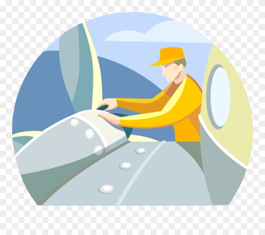 Technician Vector Image Illustration - Aircraft Maintenance Technician Clipart