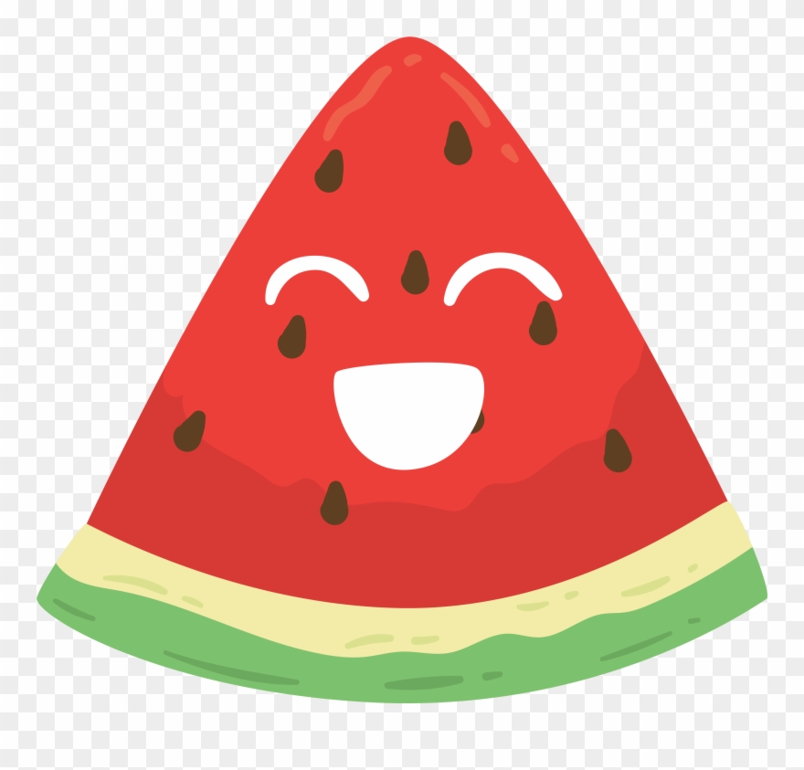 Hand Painted Cartoon Cute Watermelon Decorative - แตงโม การ์ตูน Png Clipart
