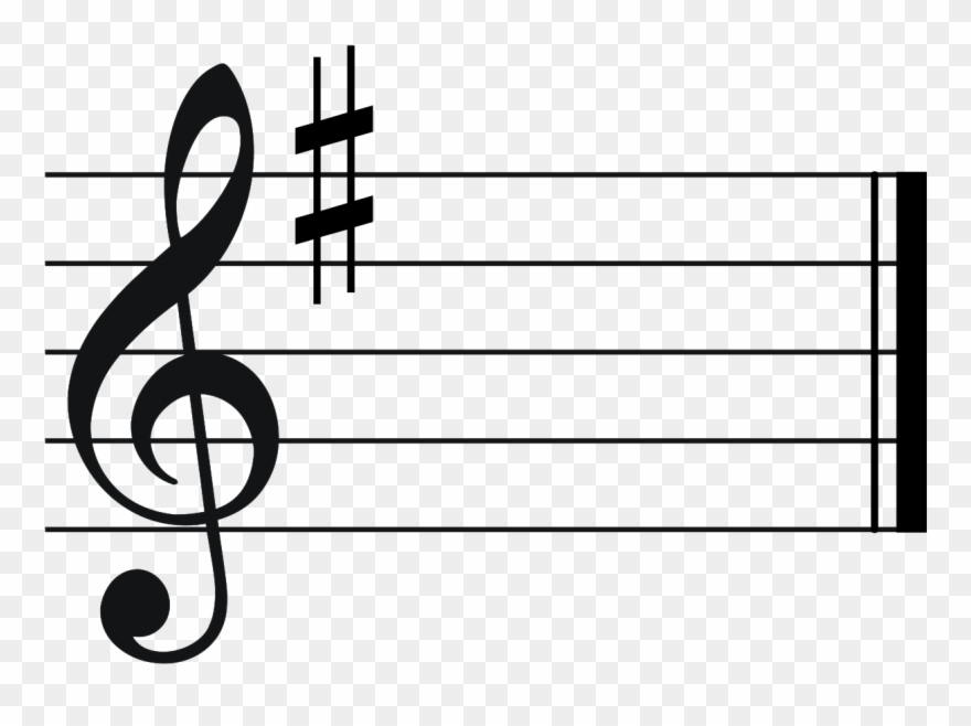 G Major Key Signature Clipart