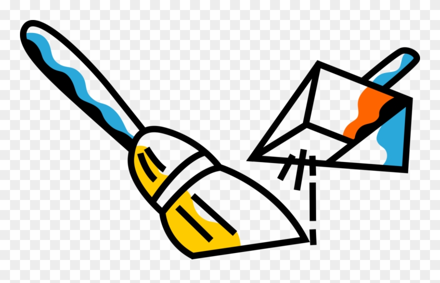 Vector Illustration Of Broom And Dustpan Cleaning Tools - Clip Art - Png Download