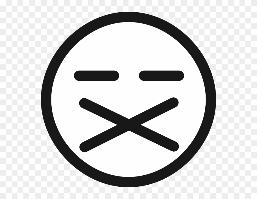 Sad Emotion Black And White Clipart