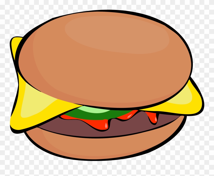 Big Image - Clip Art Burger Cartoon - Png Download