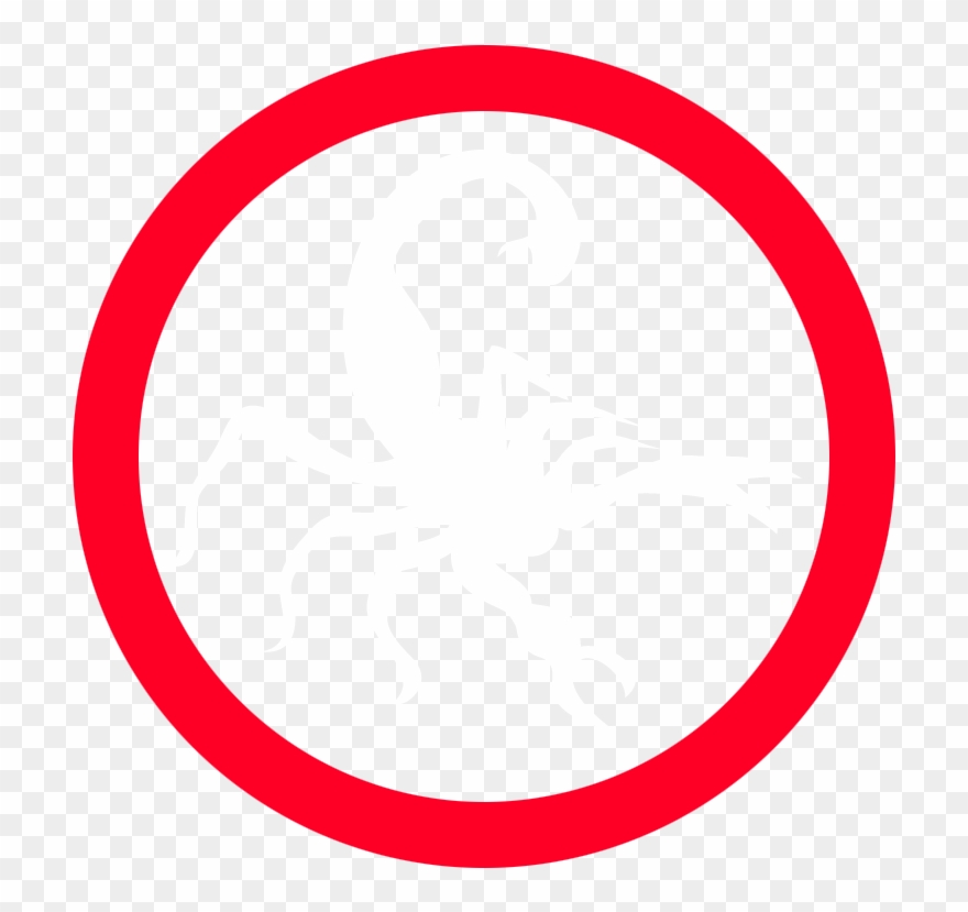 Scorpion Control - - Cercle Rouge Png Clipart