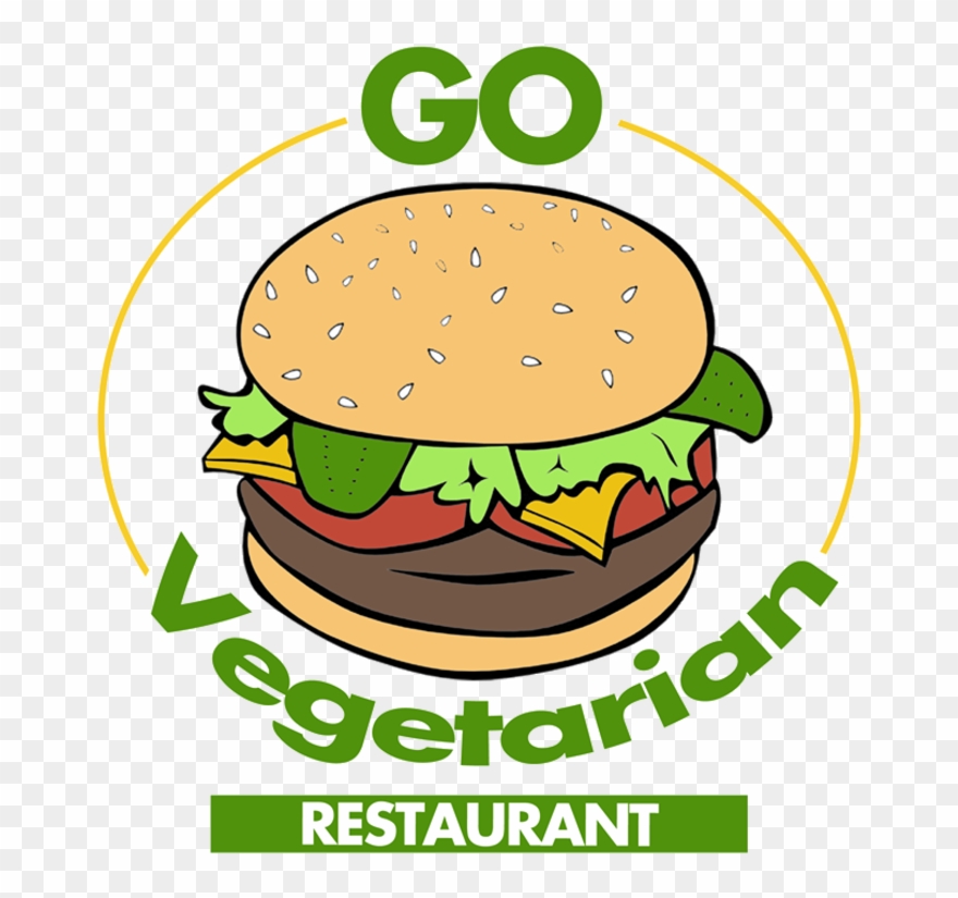 Go Vegetarian Delivery Lawrenceville - Hamburger Clip Art - Png Download