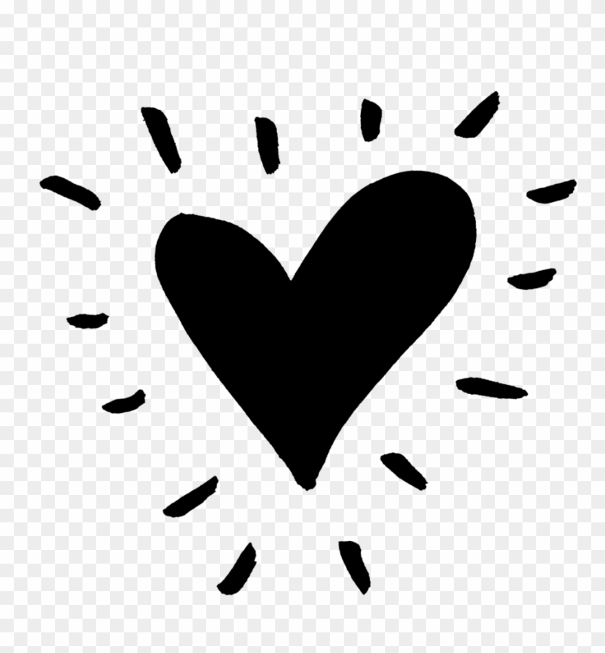 Heart - Black Heart Png Font Clipart