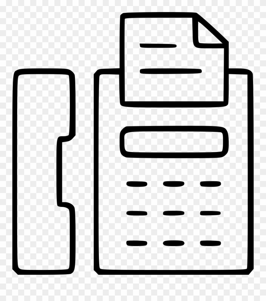 Fax Machine Buttons Vintage Office Connection Comments - Fax Clipart