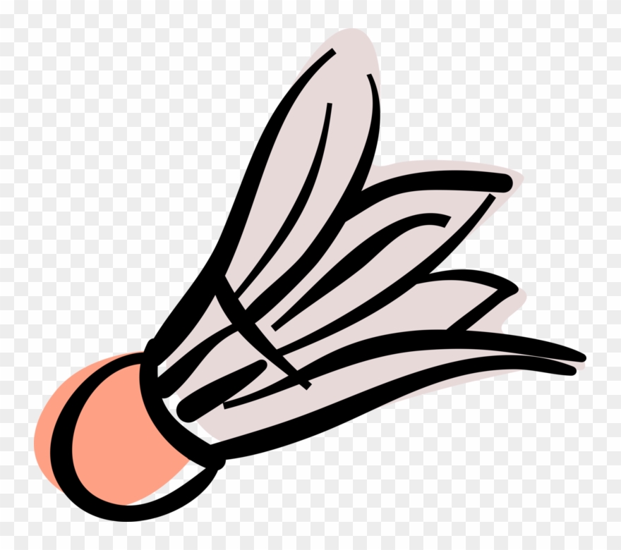 Vector Illustration Of Sport Of Badminton Shuttlecock - Badminton Birdie Clipart