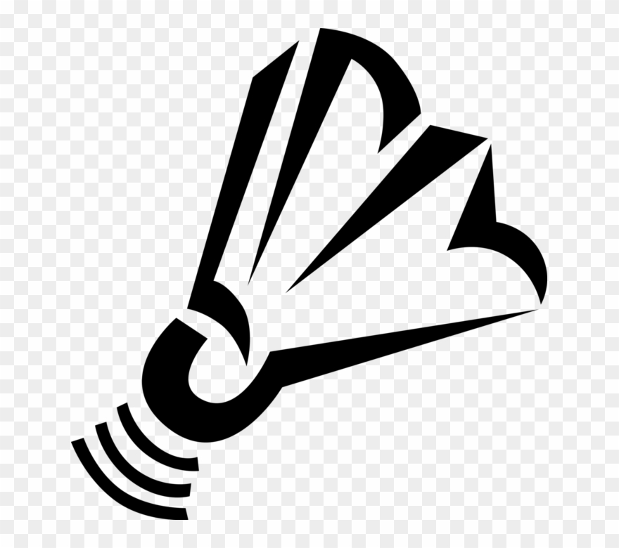 Vector Illustration Of Sport Of Badminton Shuttlecock - Shuttlecock Clipart