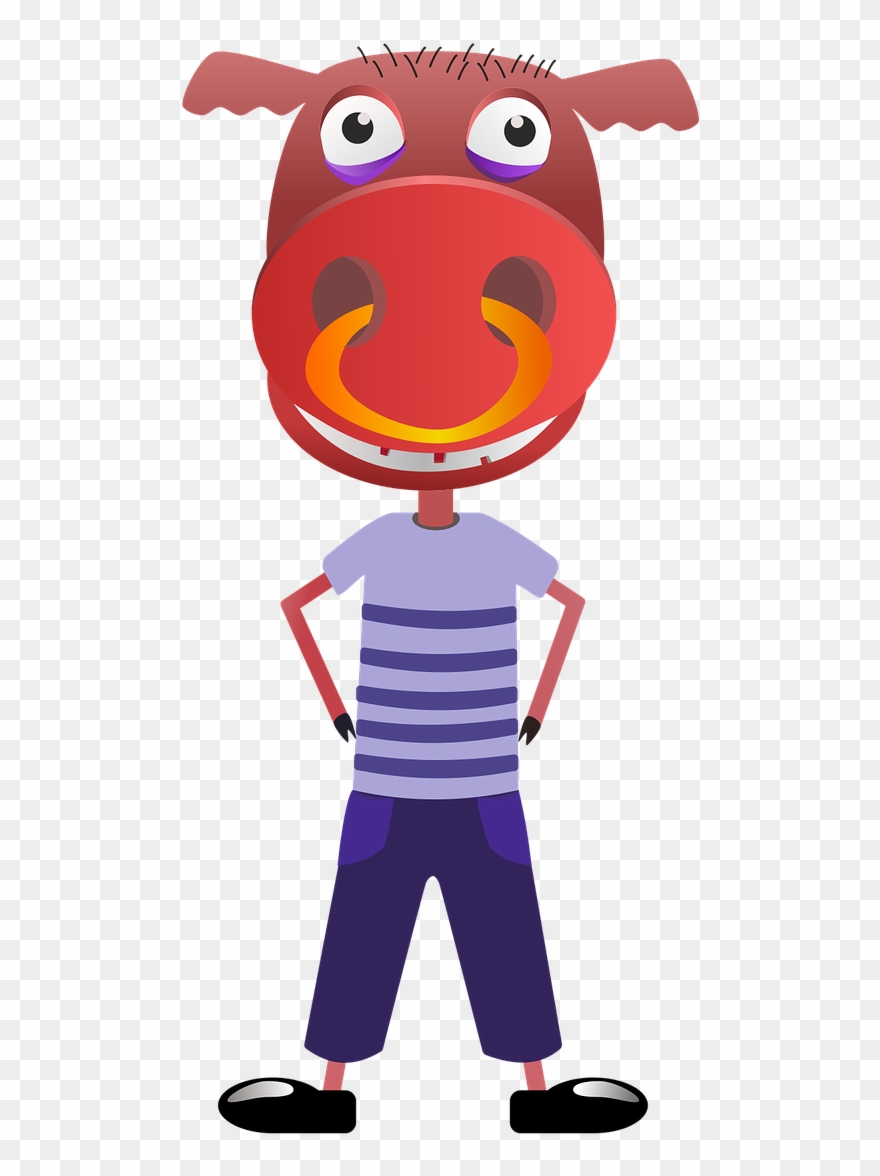 Pig Snout Statuette - Human Clipart