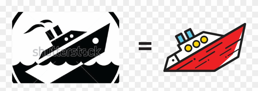 Sunken Ship - Royalty-free Clipart