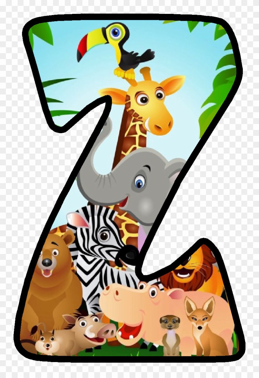 Jungle Safari Transparent Image - Letras Animales De La Selva Clipart