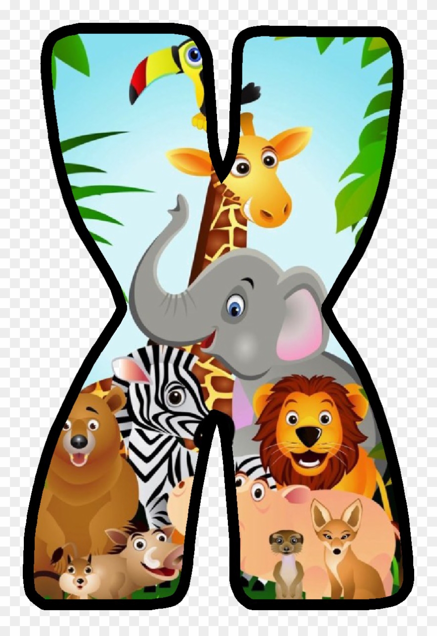 Letras De Animales De La Selva Clipart