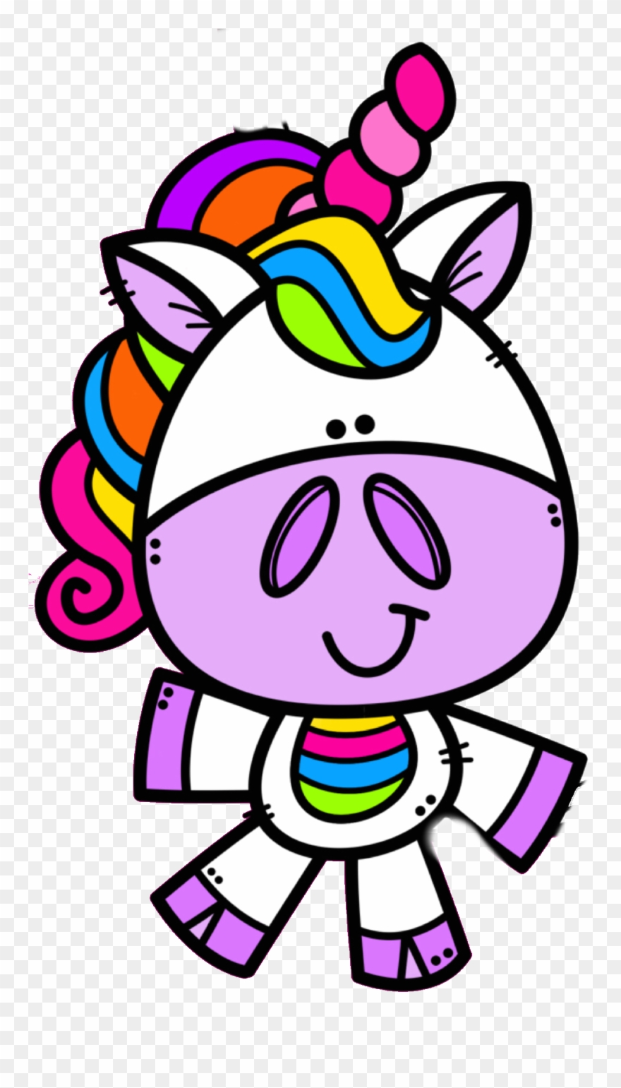 Professor, Cricut, Clip Art, Doodles, Cloud, Molde, - Unicornio Melonheadz - Png Download