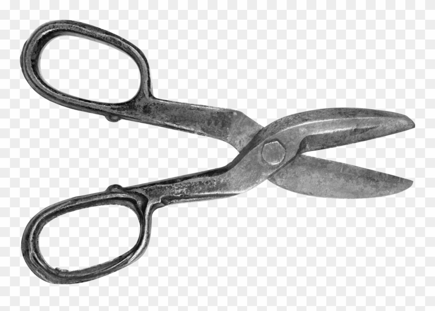 Clipart Black And White Stock Orange Paper Scissors - Vintage Scissors Png Transparent Png