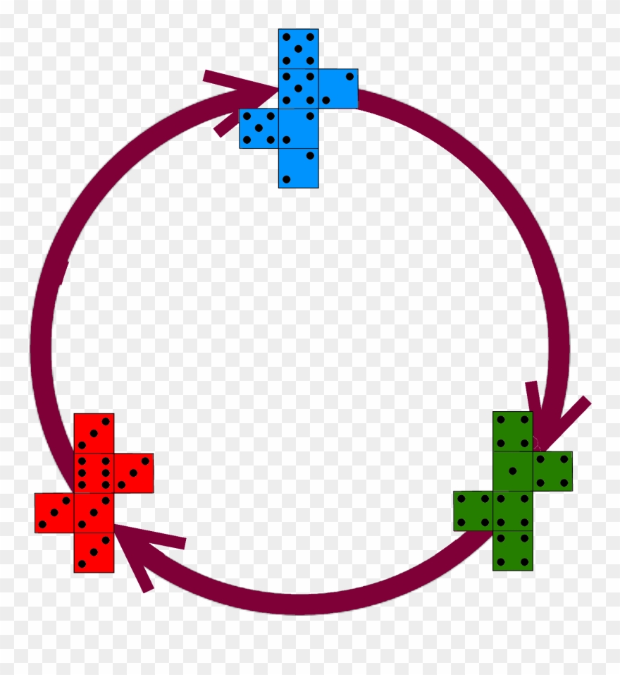 3 Sided Rock Paper Scissors Dice Clipart