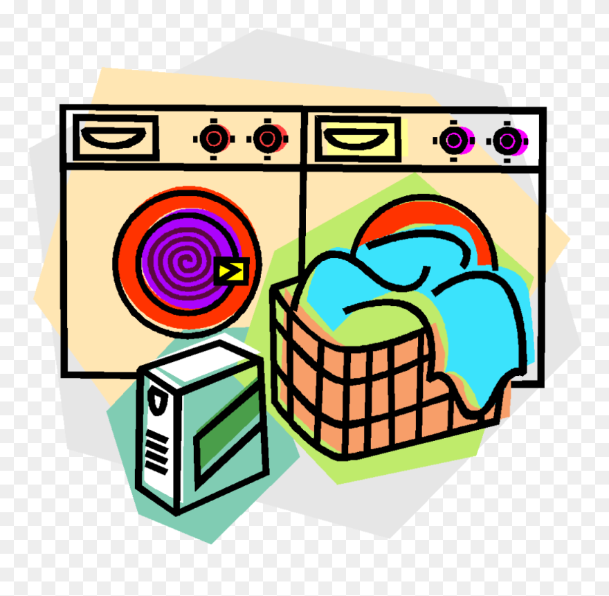 Image Royalty Free Library Washing Machine And Dryer - Clip Art Laundry - Png Download