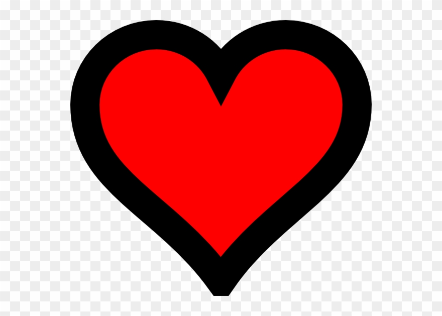 Heart Outline Svg Clip Arts 600 X 549 Px - Png Download