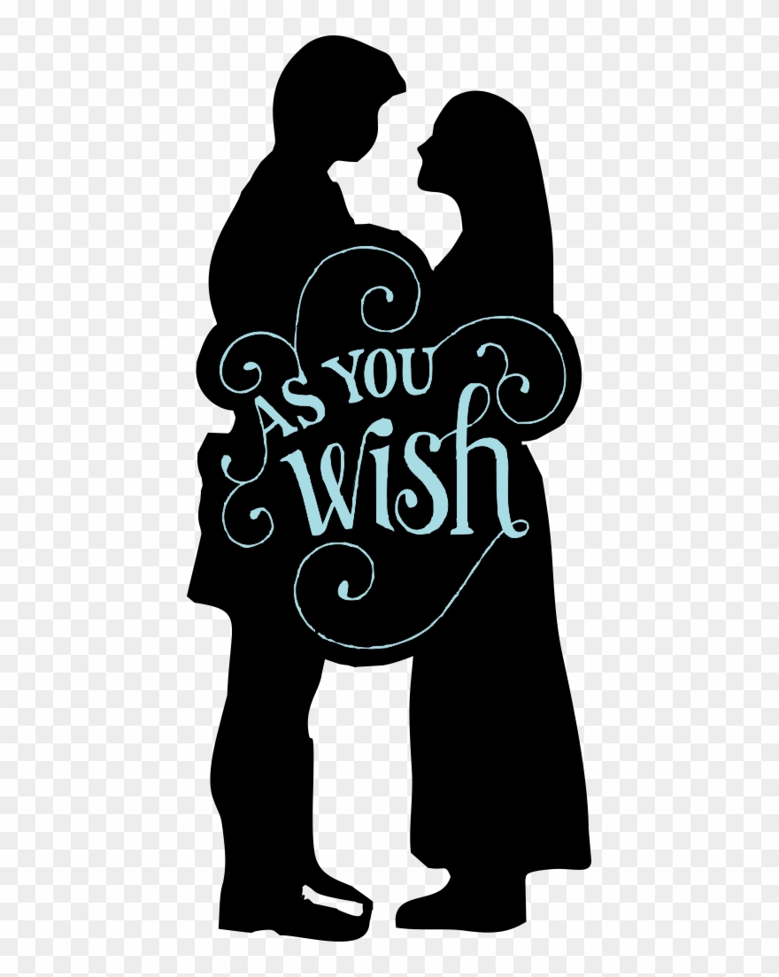 As You Wish Mr Mrs, Congratulations, Wedding Bells, - You Wish Princess Bride Lettering Canvas Print - Small Clipart