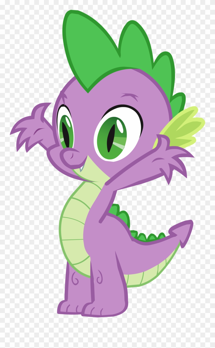 Vector Tentacles Purple Free Library - Spike My Little Pony Friendship Clipart