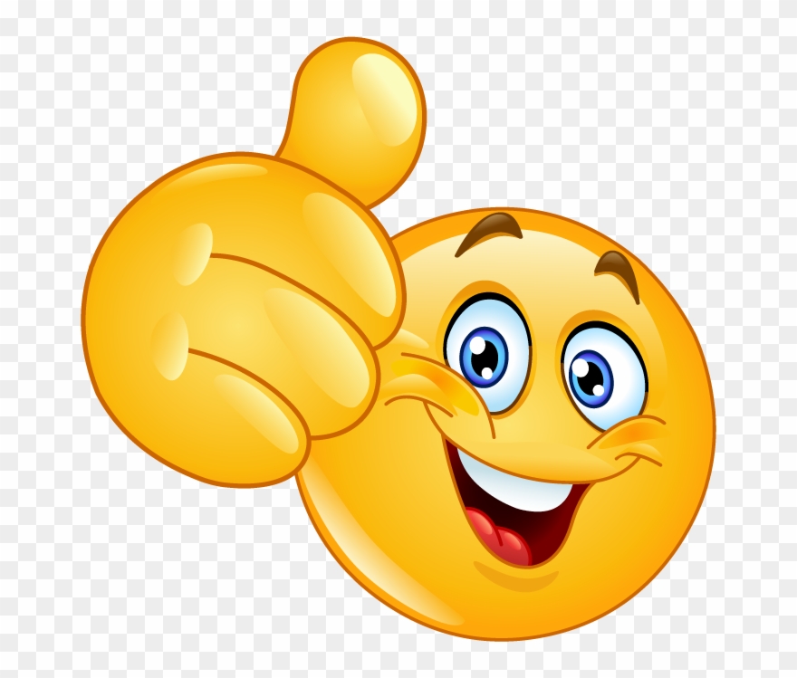 Smiley Face Thumbs Up Clipart