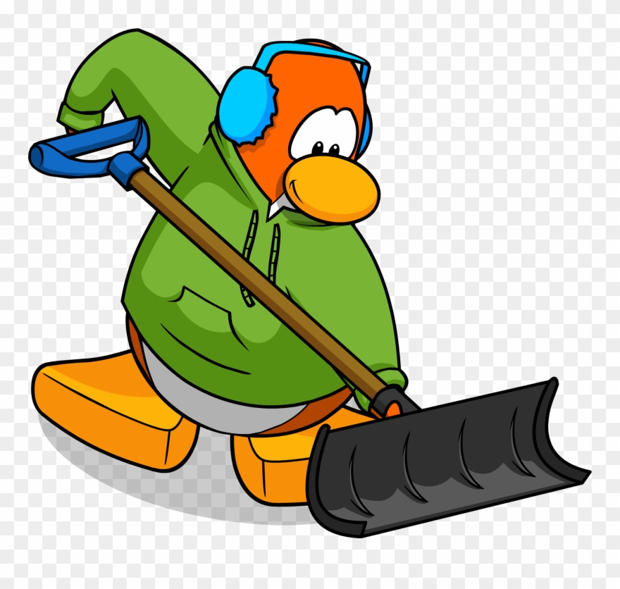 Download Jpg Black And White Download A Little Bit - Club Penguin Snow Shovel Clipart