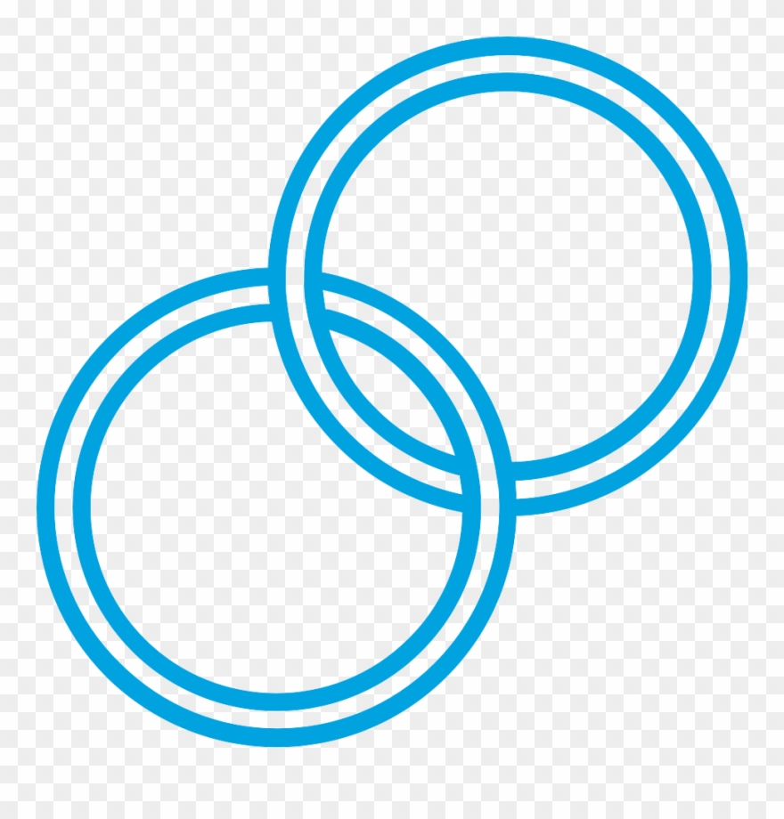 Interlocking Rings - Icon Hetero Clipart