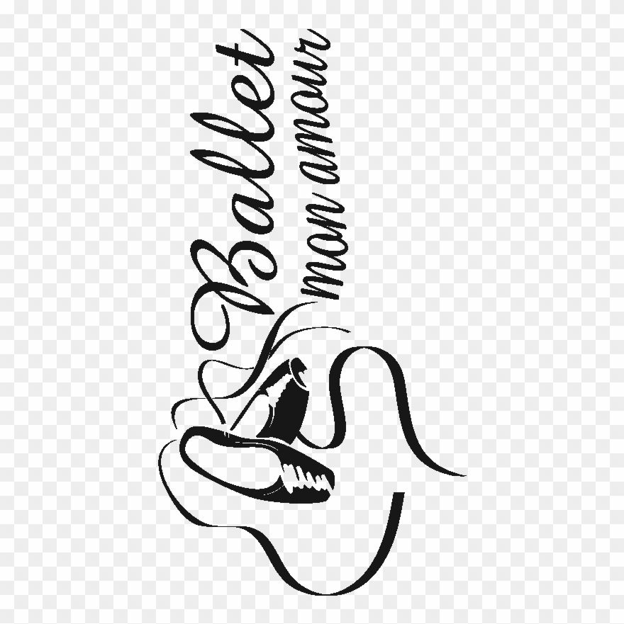 Sticker Ballet Mon Amour Ambiance Sticker Ros Ballet03 - Beauty Salon Vintage Metal Art Hairdresser Barber Retro Clipart