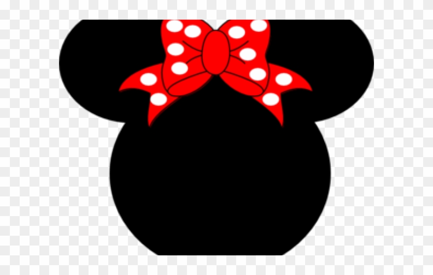 Minnie Mouse Clipart Silhouette - Minnie Mouse Black And Pink - Png Download
