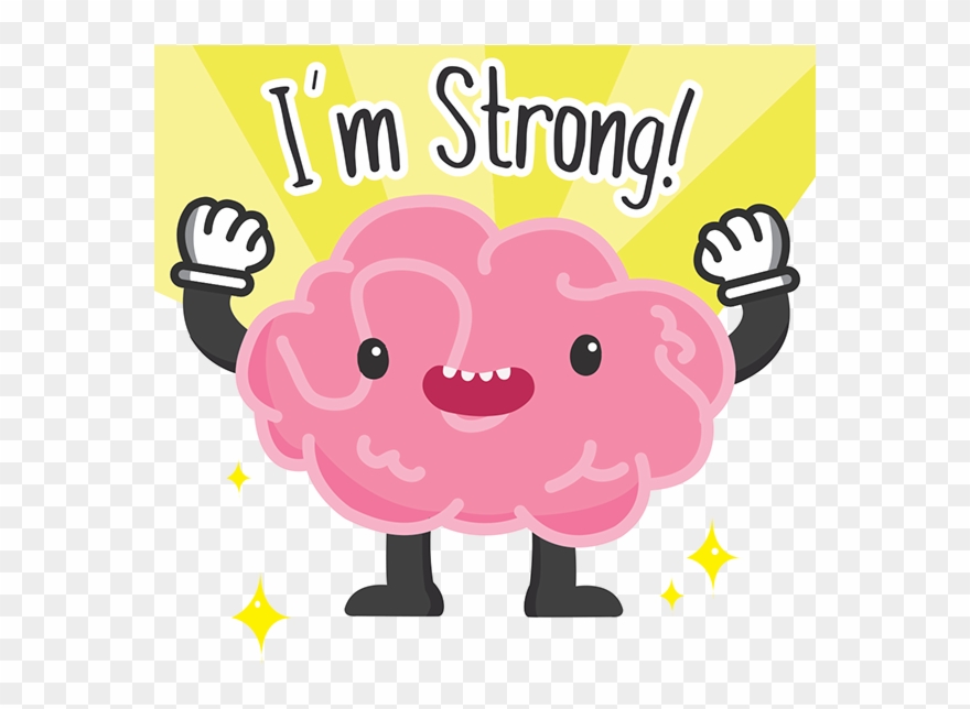 Badge Design For Habbo Com On Student - Strong Cartoon Brain Transparent Clipart