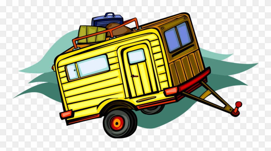 Vector Illustration Of Outdoor Recreational Activity - Camping Clipart
