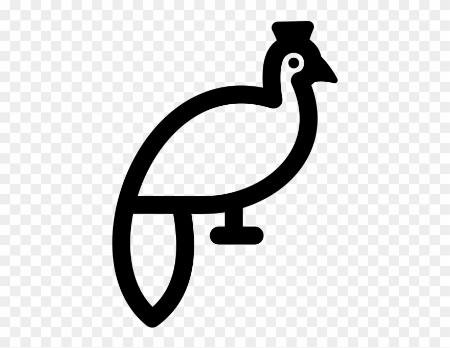 Peacock Rubber Stamp - Peafowl Clipart