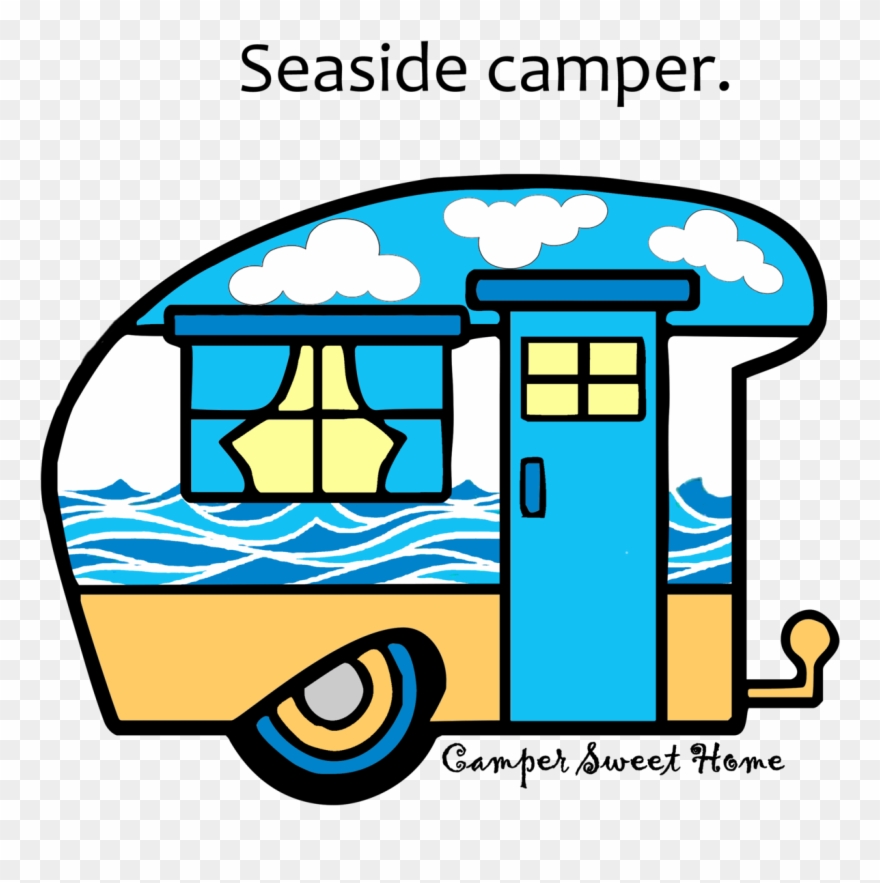 "seaside" Camper Camper Sweet Home Clipart