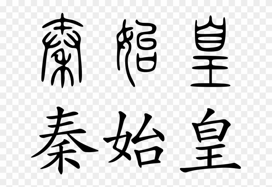 Qin Shi Huang - Qin Shi Huang Name In Chinese Clipart