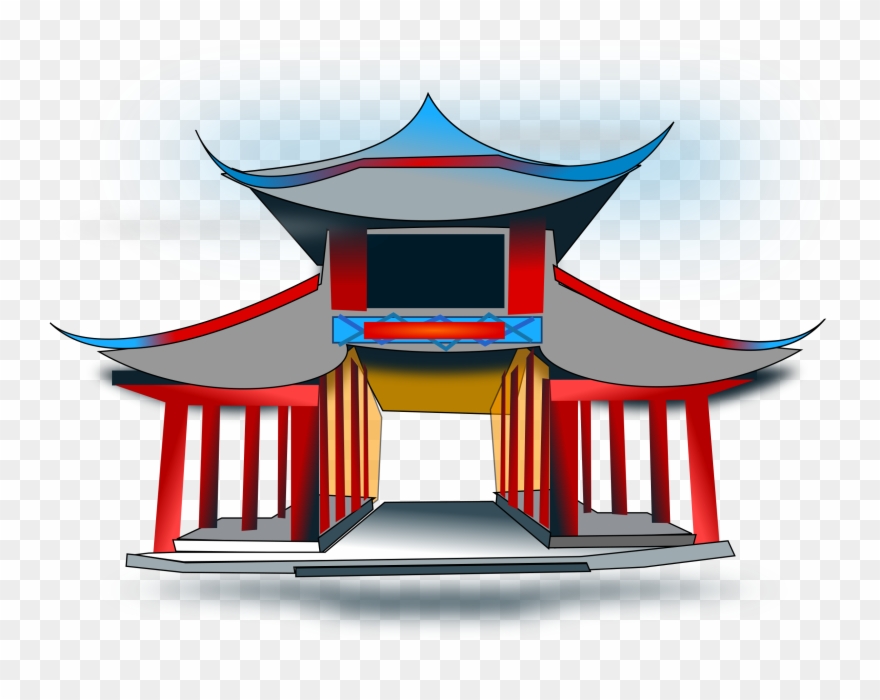 Chinese Clipart Chinese Theme - Chinese Building Clipart - Png Download
