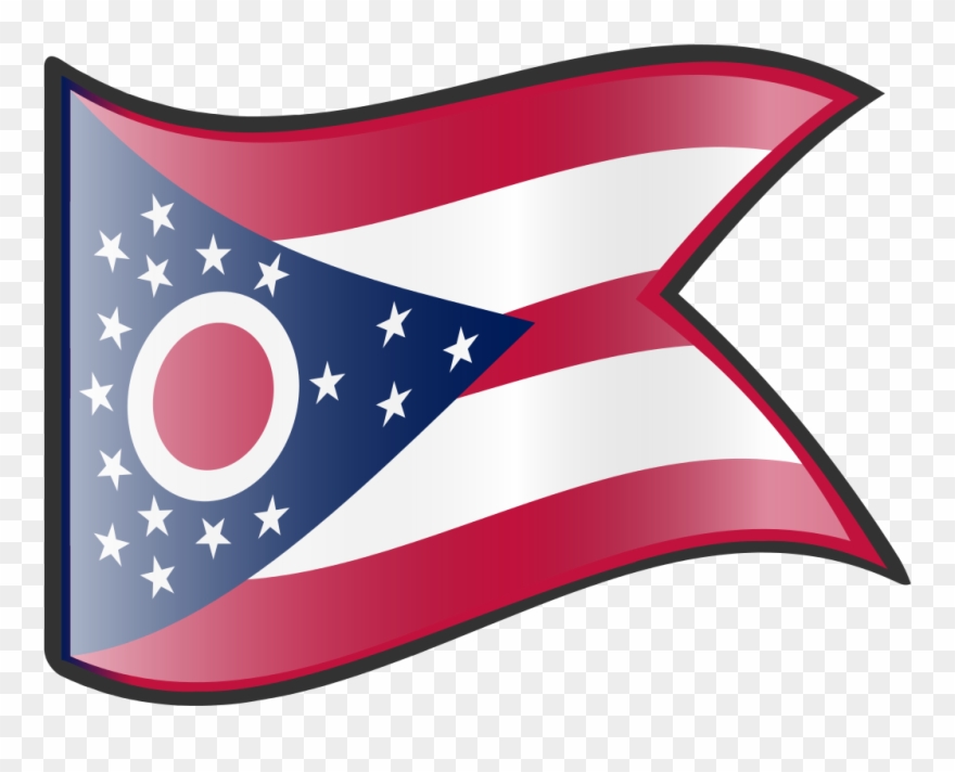 Nuvola Ohio Flag - Ohio State Flag Clipart