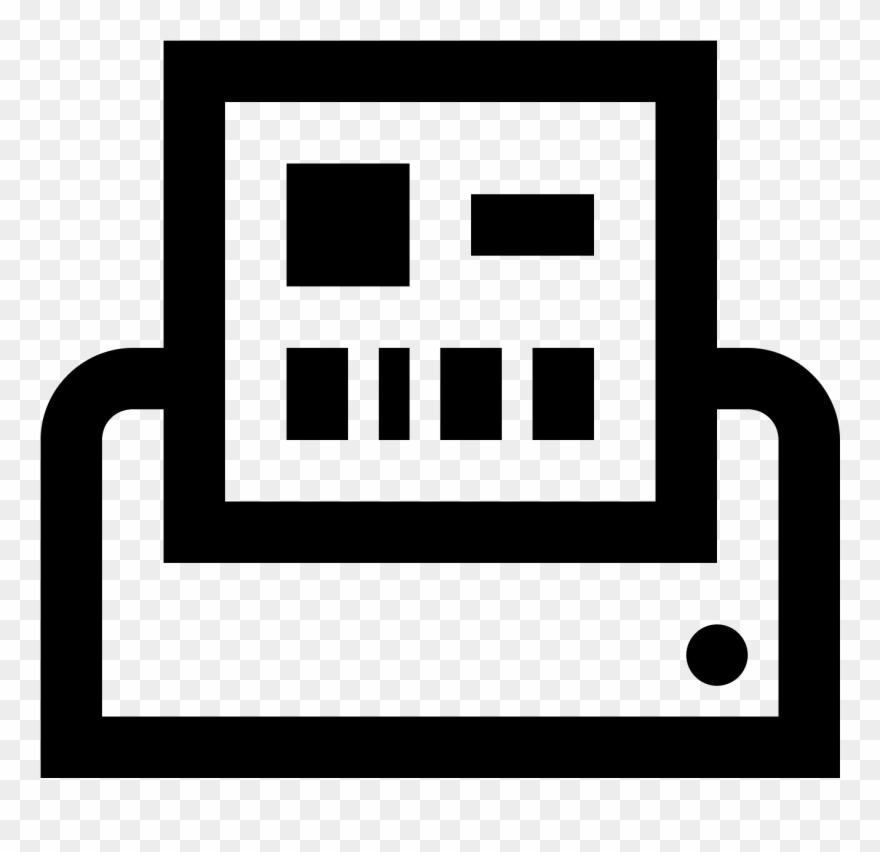 Label Printer Icon Clipart