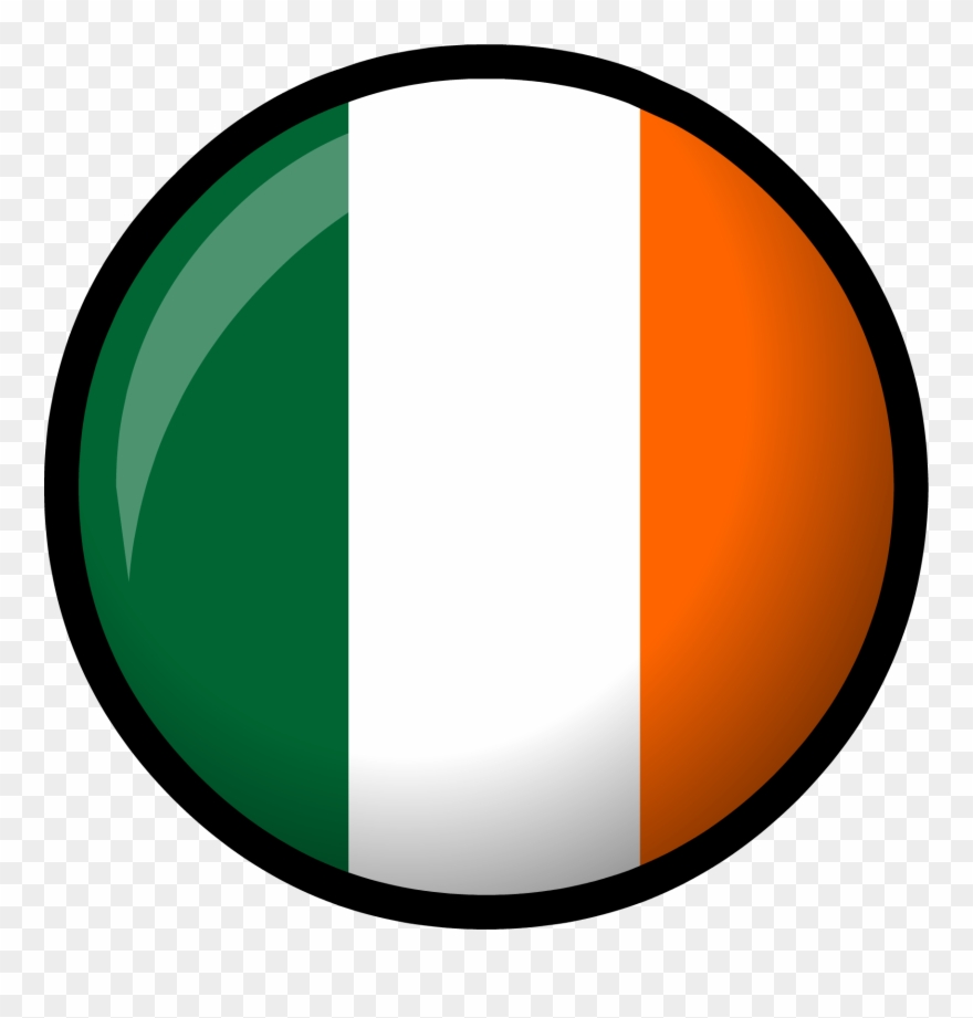 Irland Clipart Ireland Flag - Irish Flag Circle Png Transparent Png