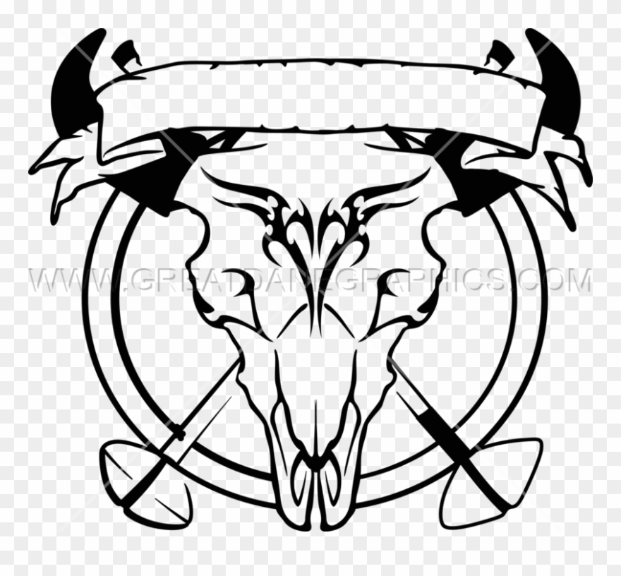 Buffalo Skull Clipart