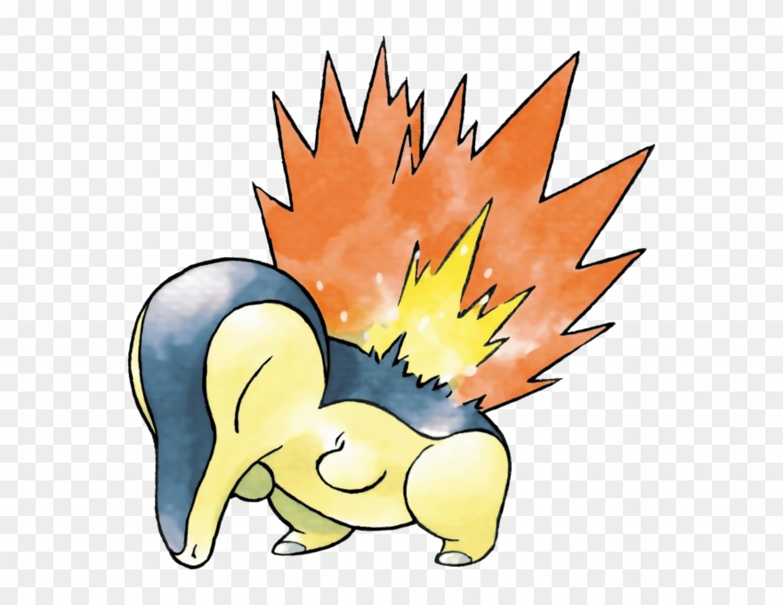 View 600px-155cyndaquil Gs , - Pokemon Cyndaquil Clipart