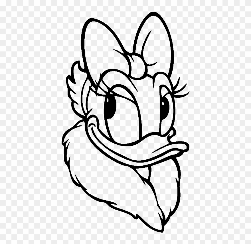 Daisy Duck Head Coloring Pages 5 By Kyle - Daisy Duck Face Coloring Pages Clipart