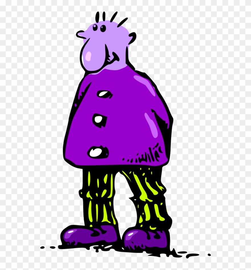 Man Standing Big Nose - Man Clip Art - Png Download