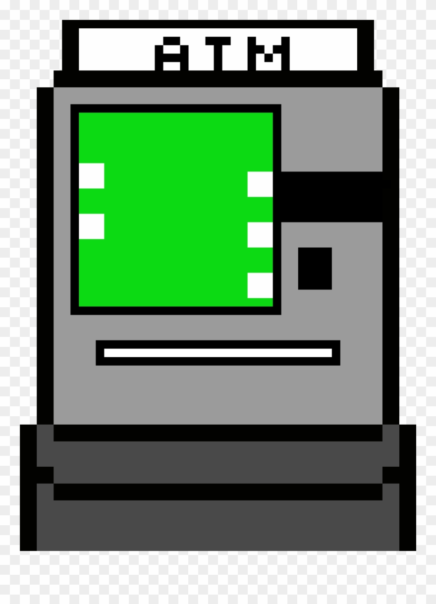 Atm Machine - Pixel Art Atm Clipart