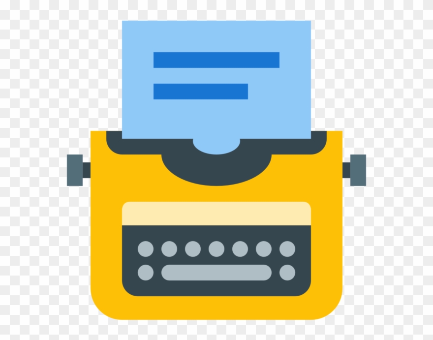 Blog-typewriter - Icon Typewriter Png Clipart