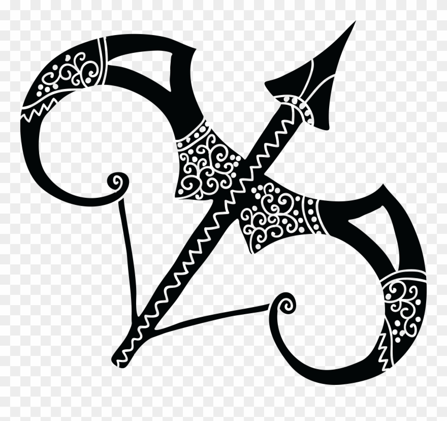 Free Clipart Of A Horoscope Astrology Zodiac Sagittarius - Sagittarius Png Transparent Png