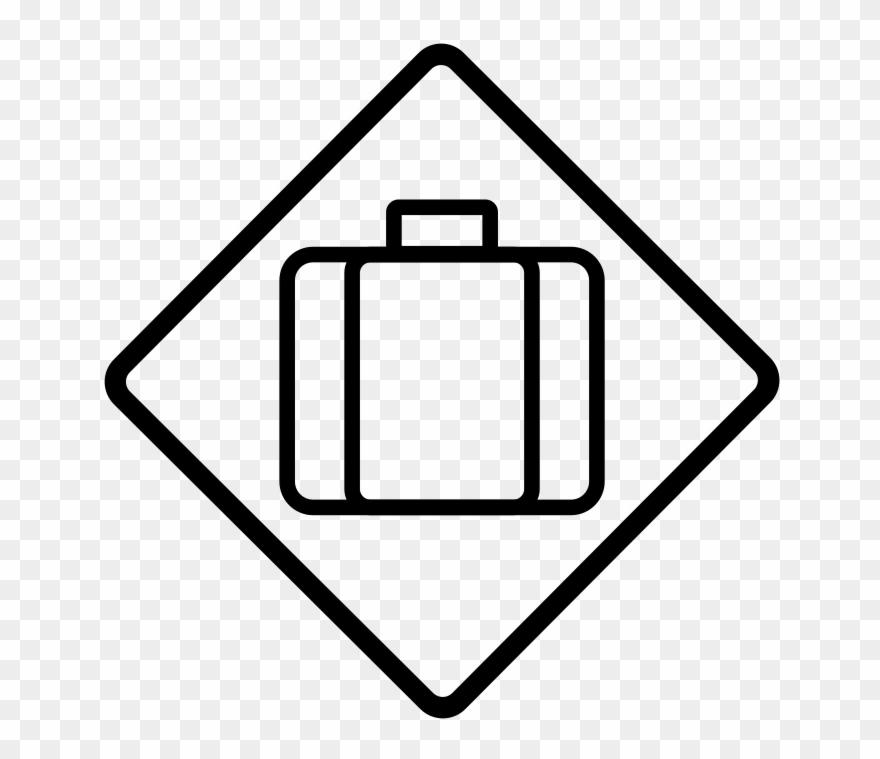 Portable - Suitcase Outline Clipart