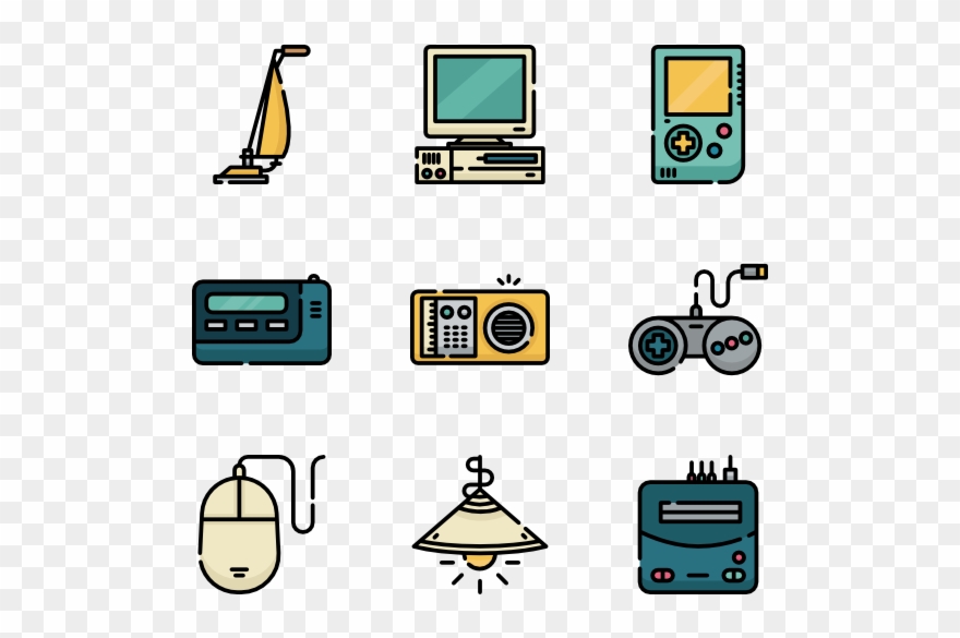 Retro Electronics - Electronics Clipart