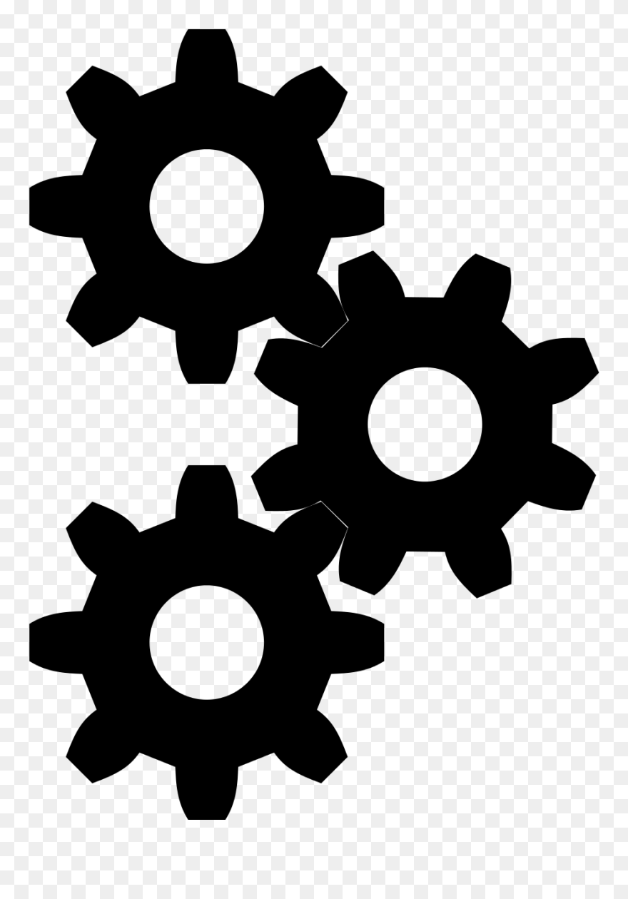 File Cog Icon Black Svg Wikimedia Commons Mechanic - Cog Icon Clipart